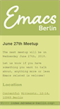 Mobile Screenshot of emacs-berlin.org